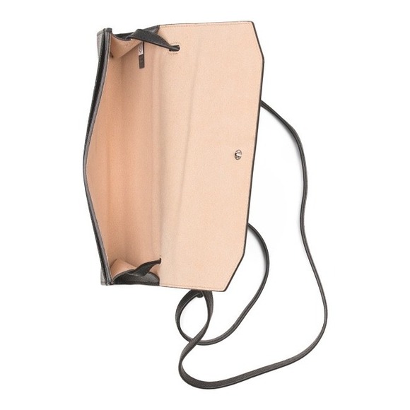 ORYANY Womens Leather Mandy Gift Set Crossbody & Removable Card Case Solid Black - Picture 7 of 15